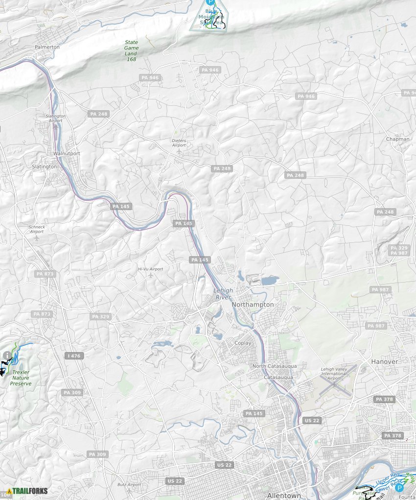 Allentown, Pennsylvania Mountain Biking Trails Trailforks