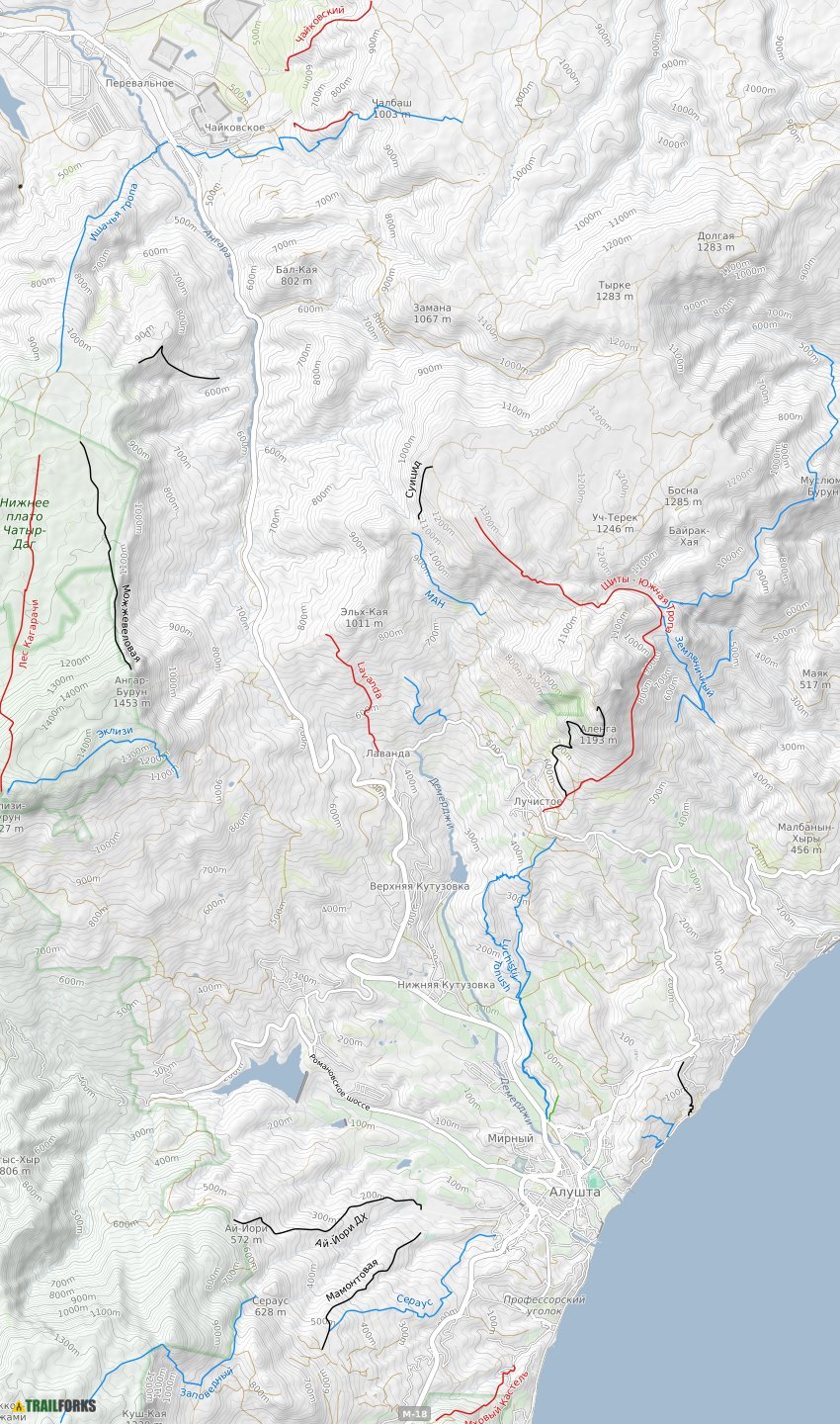 Alushta, Ukraine Mountain Biking Trails | Trailforks