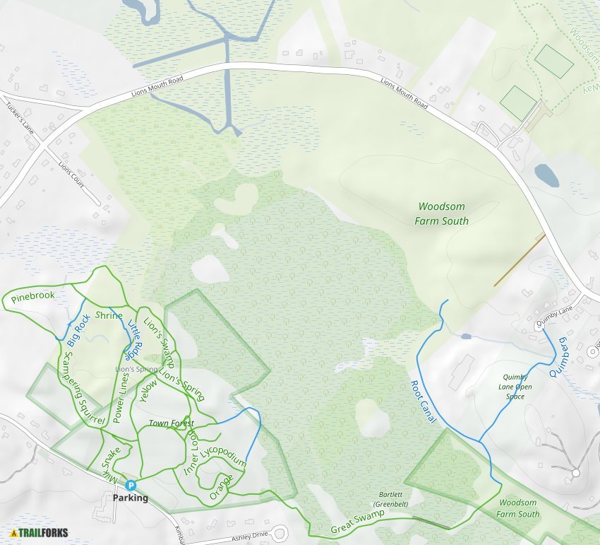 Amesbury Town Forest Mountain Biking Trails | Trailforks