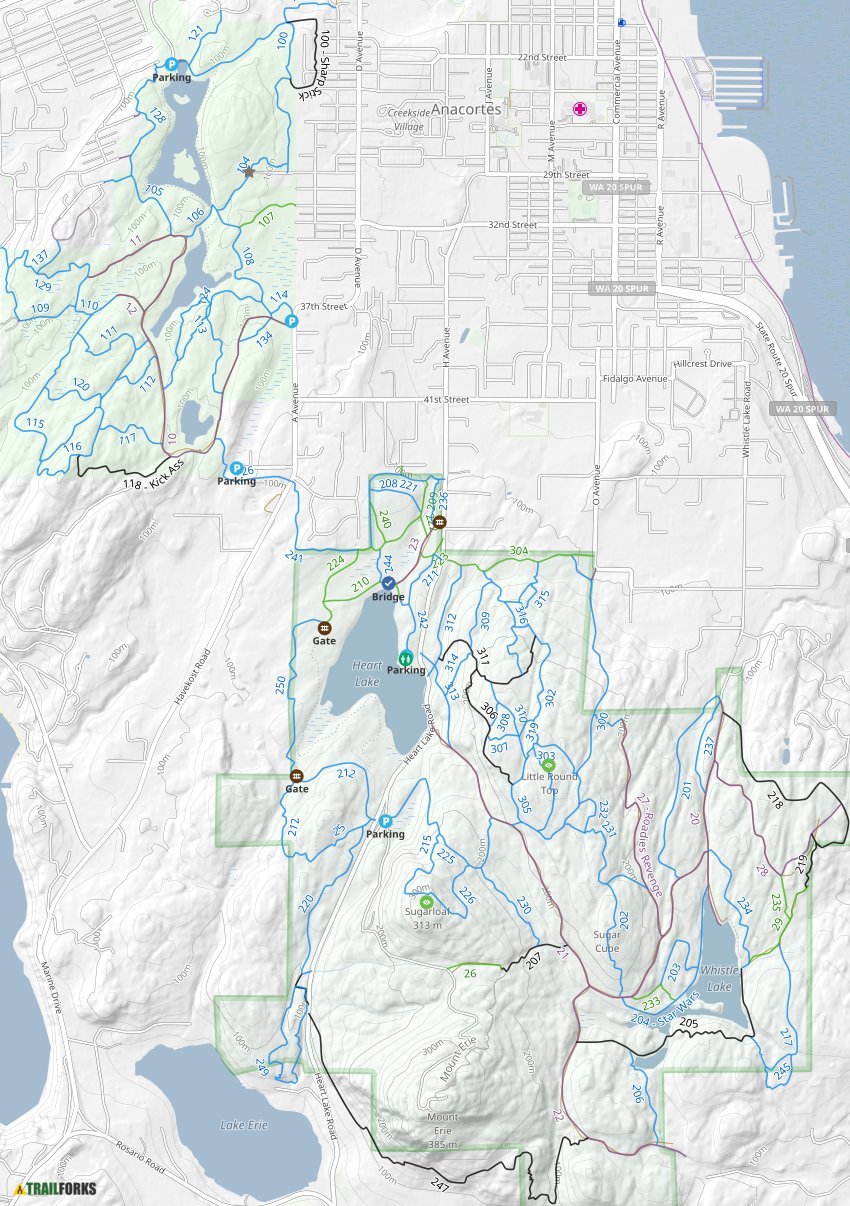 Anacortes Community Forest Lands Mountain Biking Trails | Trailforks