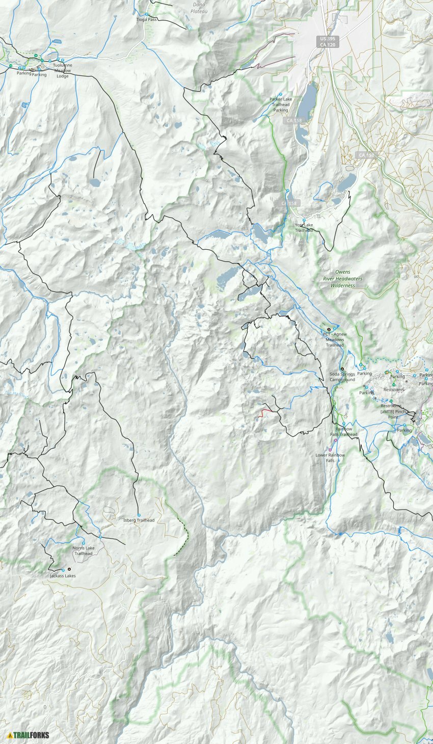 Ansel adams wilderness outlet trails