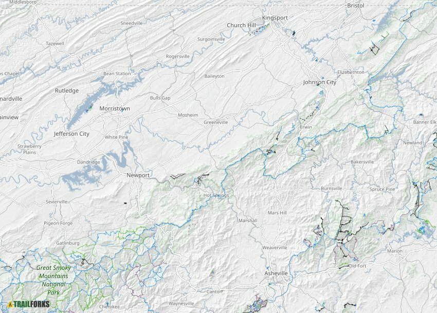 Appalachian Trail Corridor TN - Appalachian Trail Corridor Tn Trail Map 