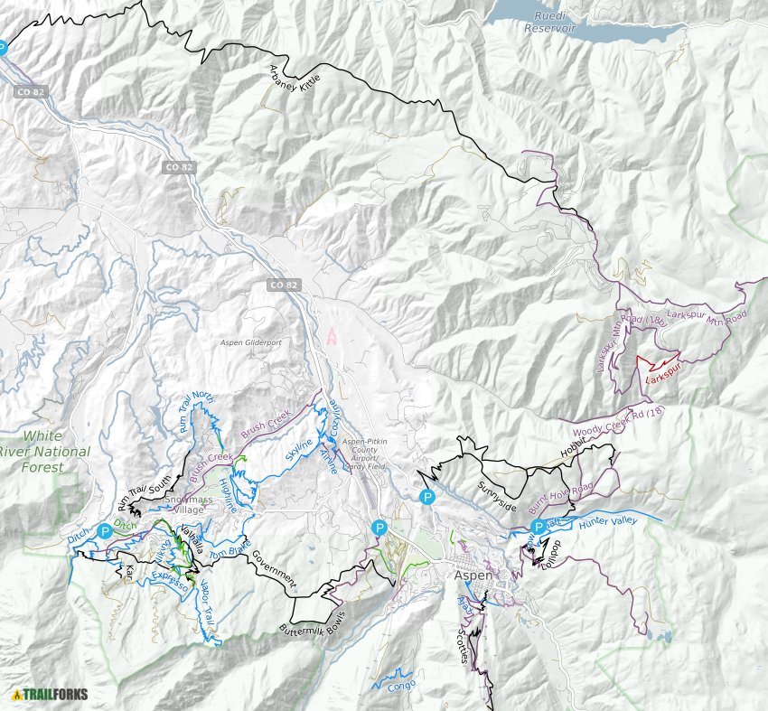 Aspen Hiking Trail Map - Winny Kariotta
