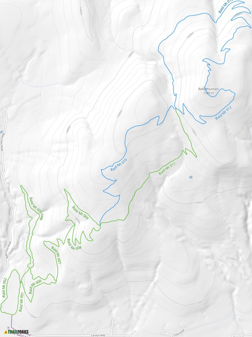 Bald mountain cheap mountain bike trail