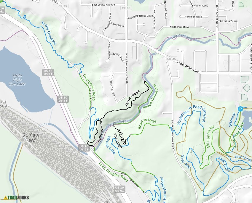 Battle Creek, St. Paul Mountain Biking Trails Trailforks