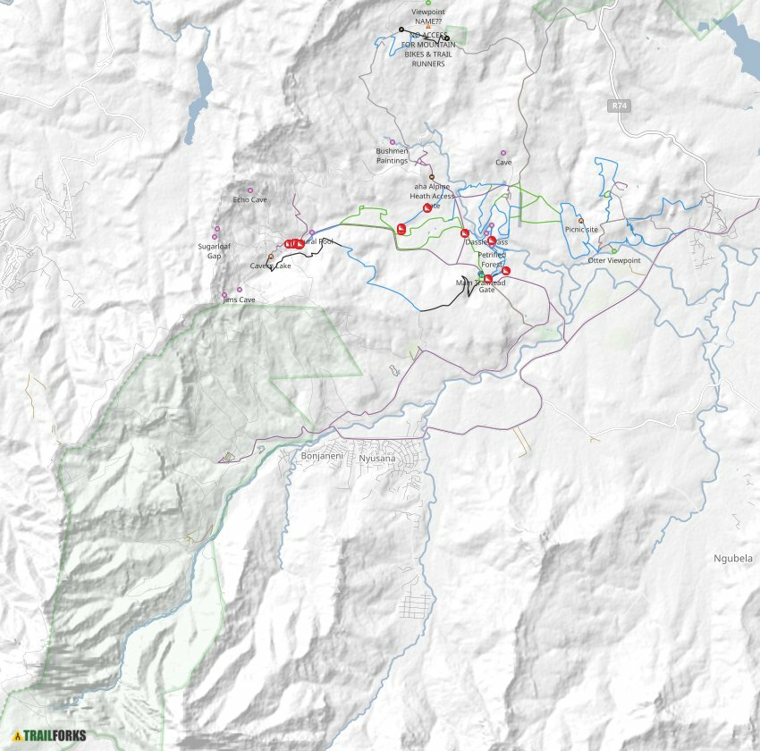 Bergville 34336 Trail Map 