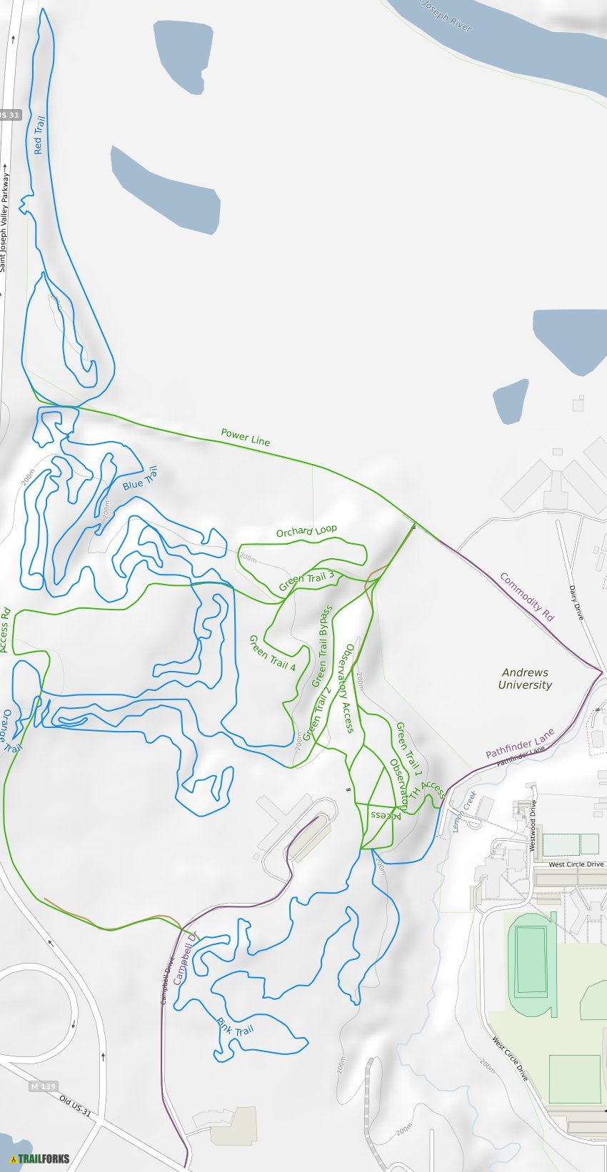 Berrien Springs, Michigan Mountain Biking Trails Trailforks