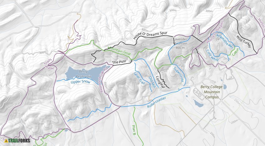 Berry College 21249 Trail Map 