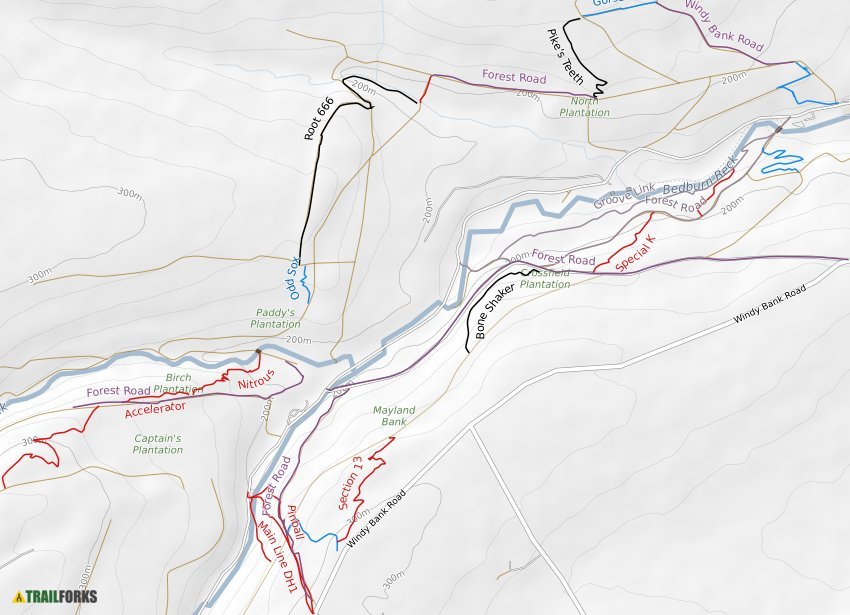 Bishop Auckland Trail Map 