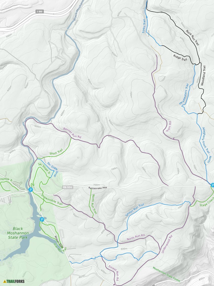 Black Moshannon State Park Map Black Moshannon State Park, State College Mountain Biking Trails |  Trailforks