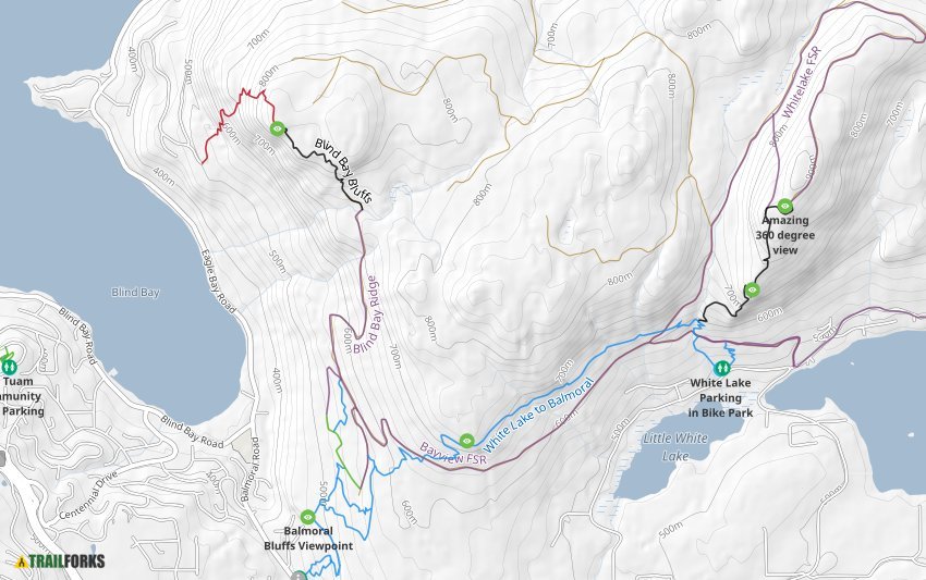 Blind Bay Bc Map Blind Bay, British Columbia Mountain Biking Trails | Trailforks