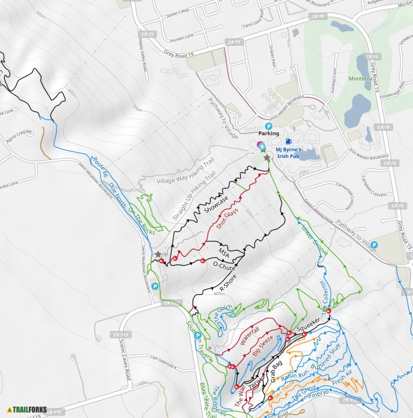 Blue Mountain Ski Resort, Blue Mountain Resort Skiing Trails | Trailforks