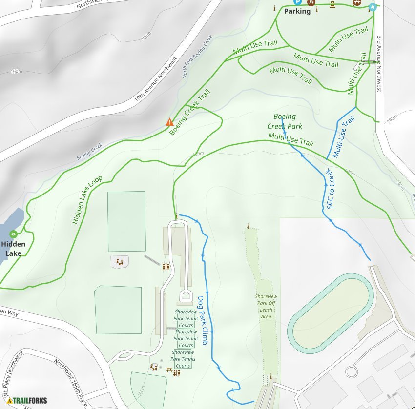 Boeing Creek Park Trail Map