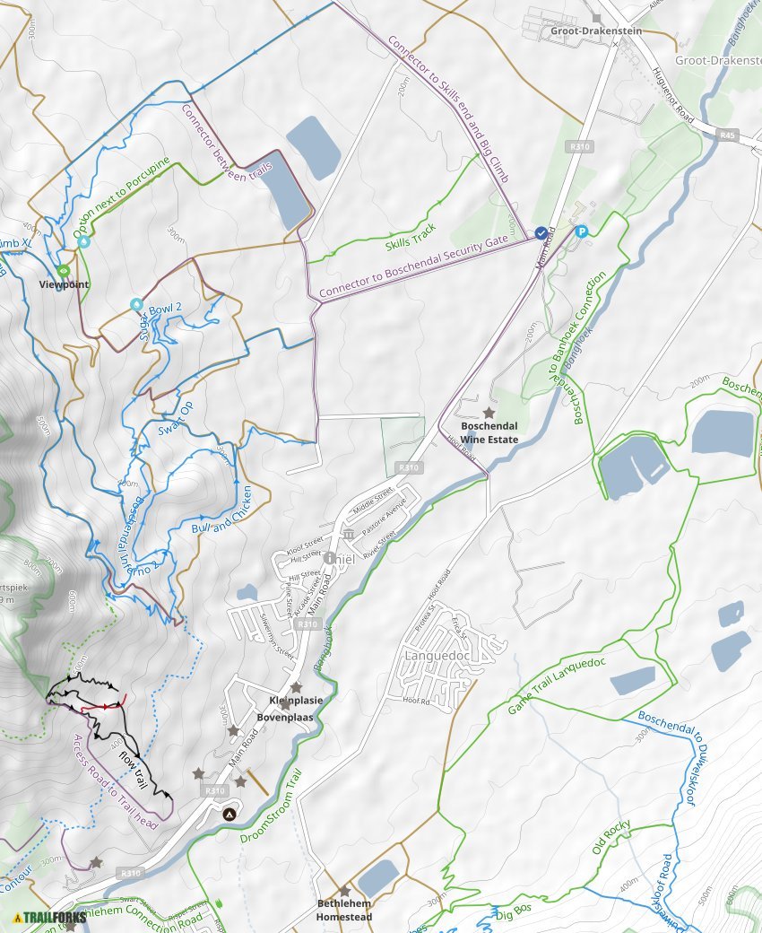 Boschendal outlet mtb trails