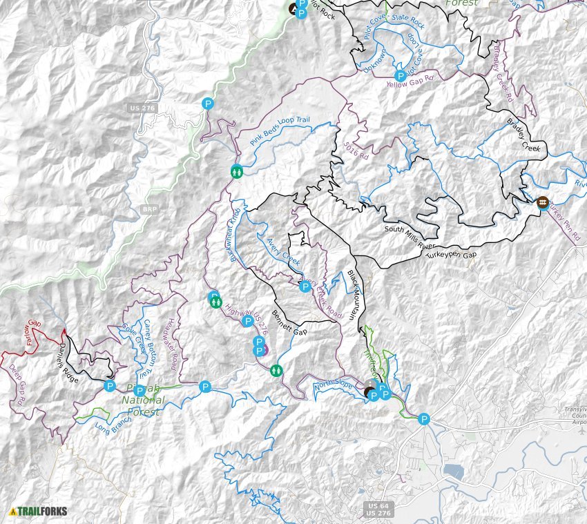 Brevard Trail Map 