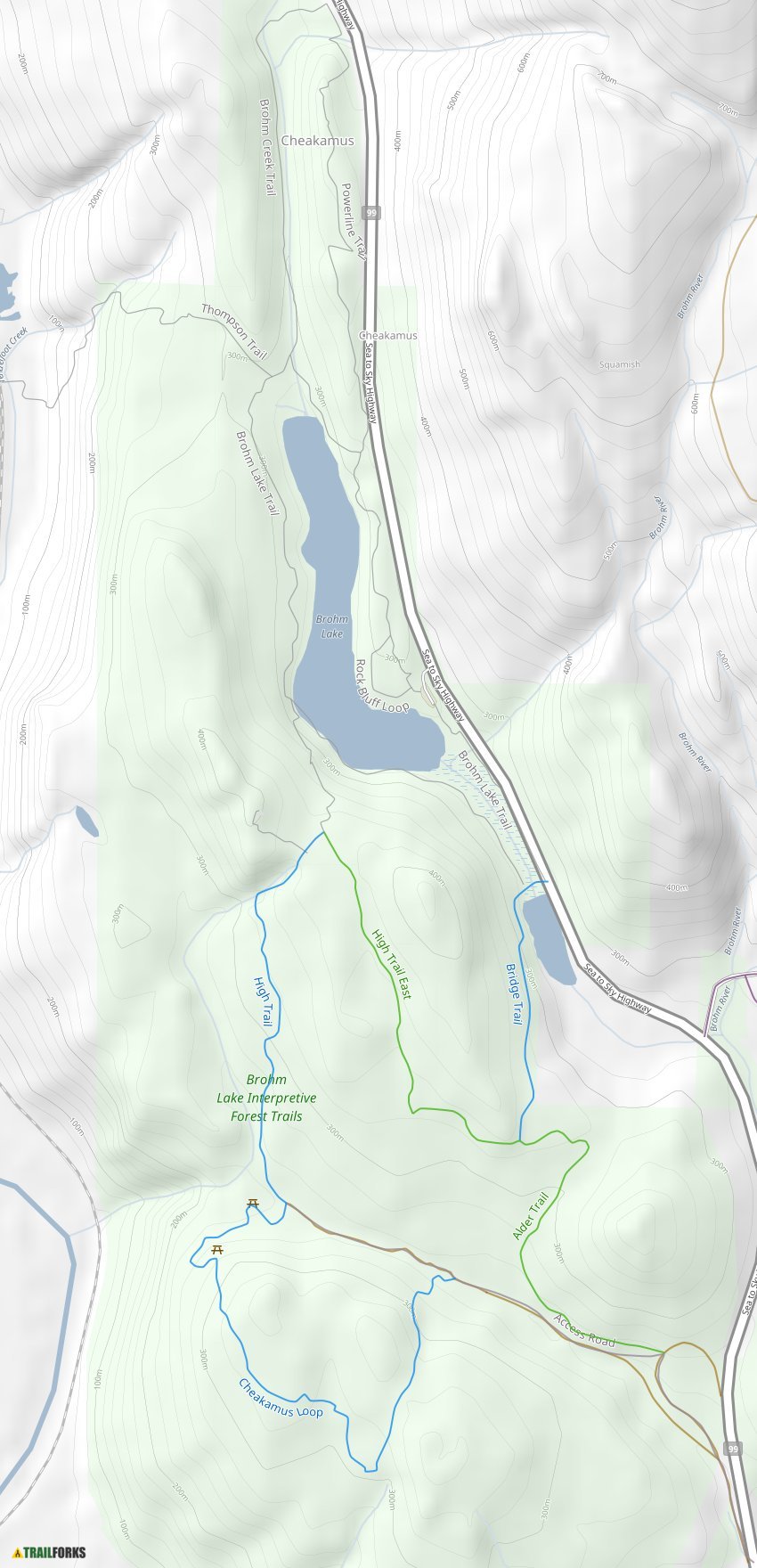 Brohm Lake Trail Map Brohm Lake, Squamish Mountain Biking Trails | Trailforks