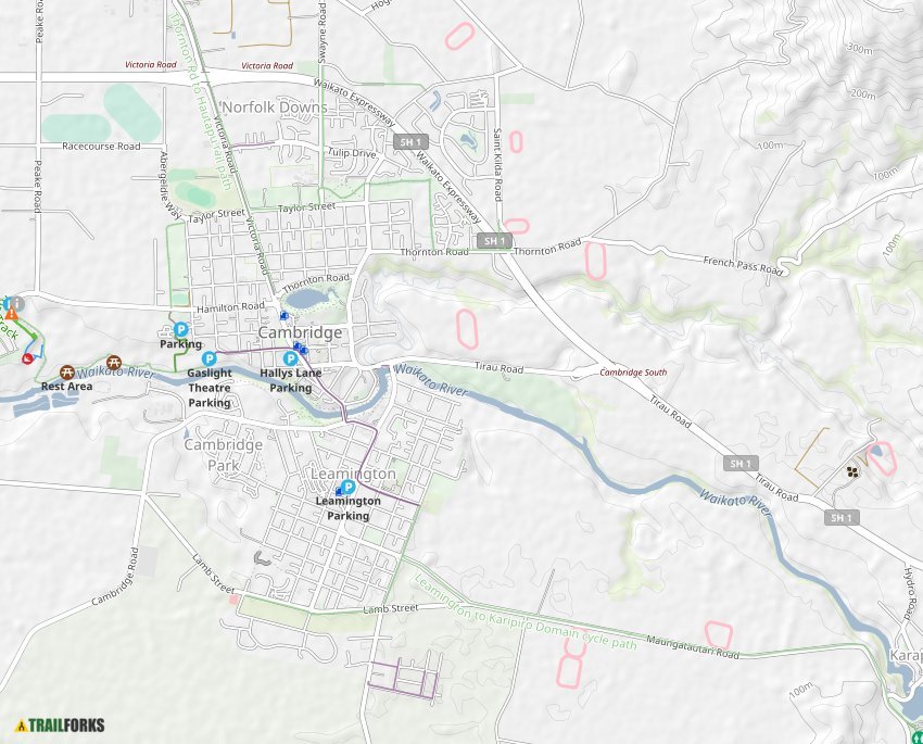 Cambridge Bike Trails Map Cambridge, New Zealand Mountain Biking Trails | Trailforks