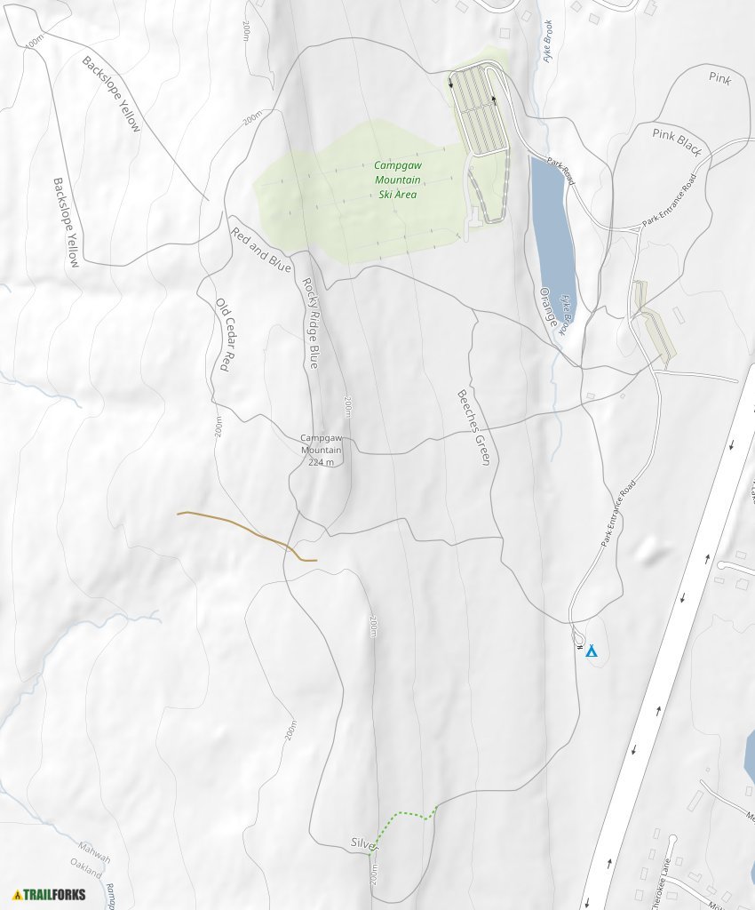 Campgaw Mountain Trail Map Campgaw, Mahwah Hiking Trails | Trailforks