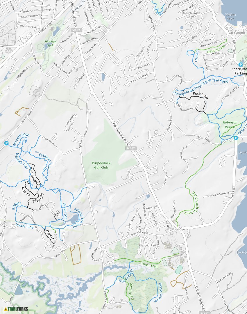 Cape Elizabeth, Maine Mountain Biking Trails Trailforks