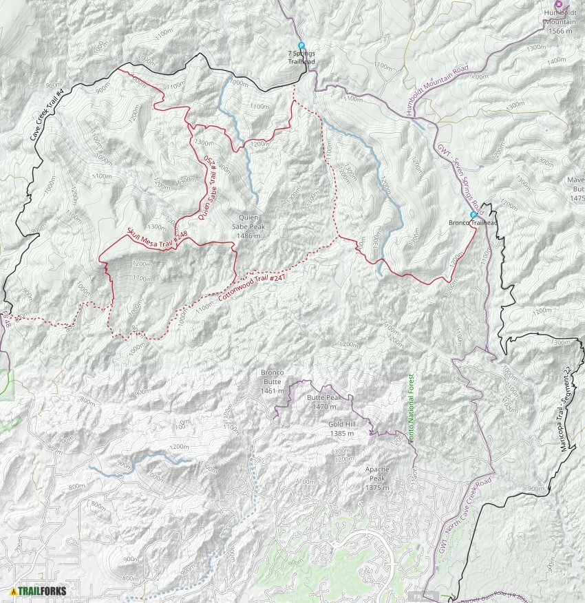 Carefree, Arizona Mountain Biking Trails Trailforks