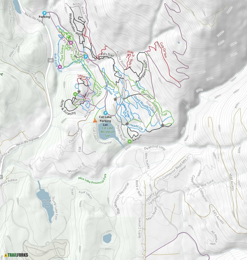 Cat Lake Mountain Biking Trails Trailforks