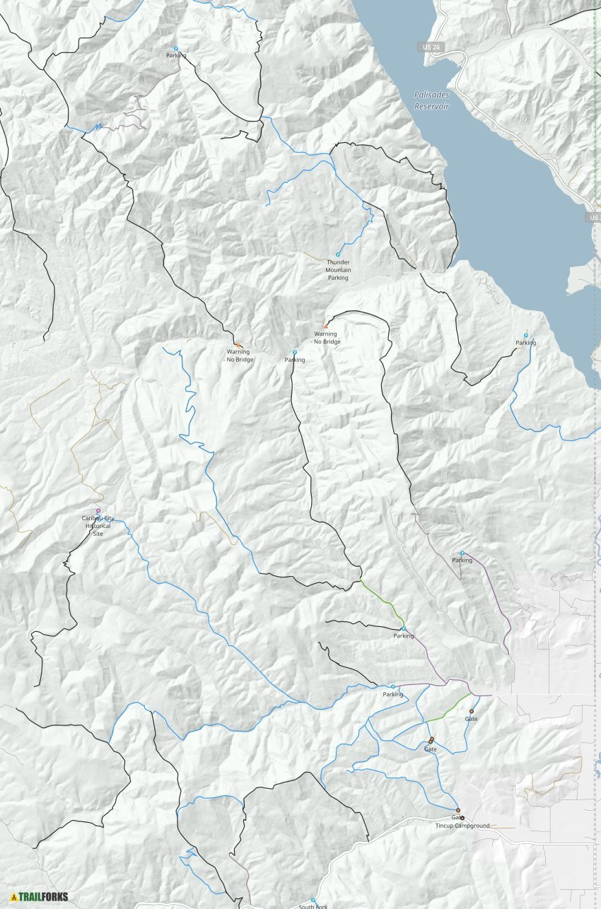 Central Caribou Highlands Mountain Biking Trails Trailforks