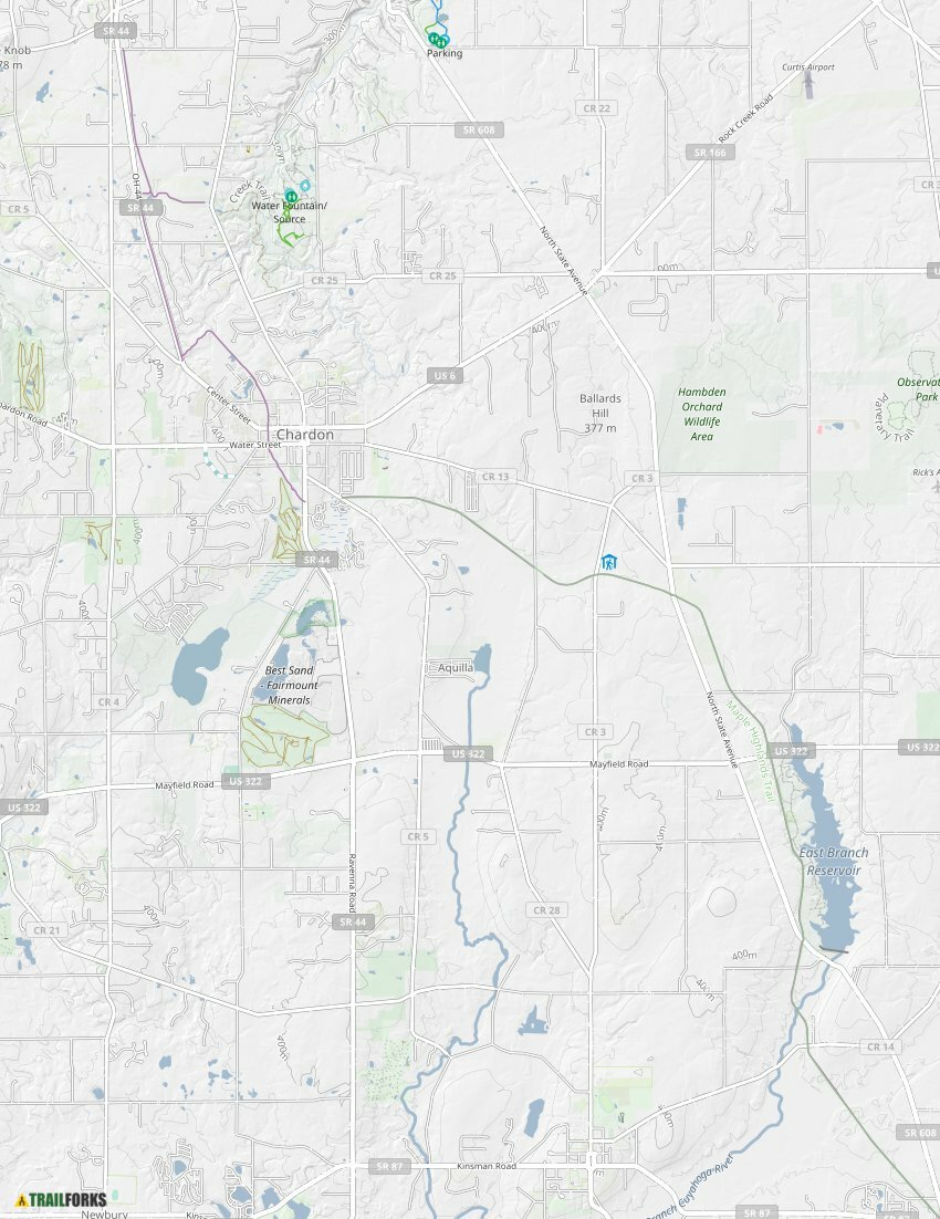 Chardon, Ohio Mountain Biking Trails Trailforks