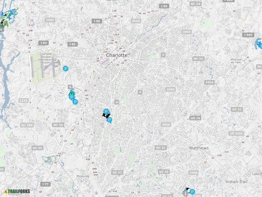 Charlotte, North Carolina Mountain Biking Trails Trailforks