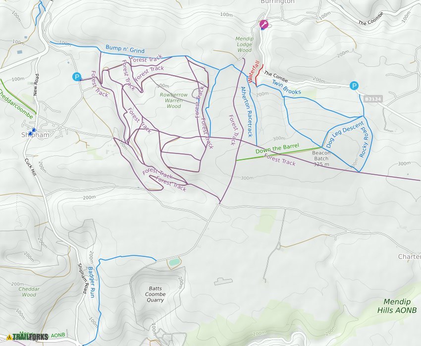 Cheddar, United Kingdom Mountain Biking Trails 