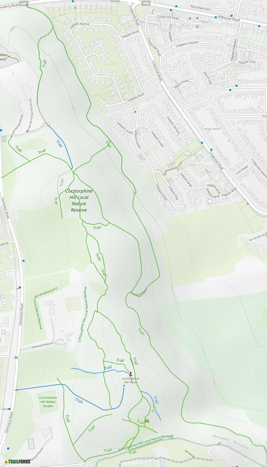 Corstorphine Hill, Edinburgh Mountain Biking Trails Trailforks