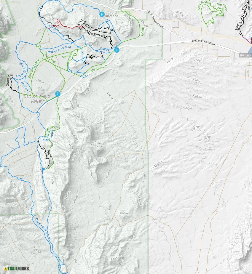 Cottonwood Valley Mountain Biking Trails | Trailforks