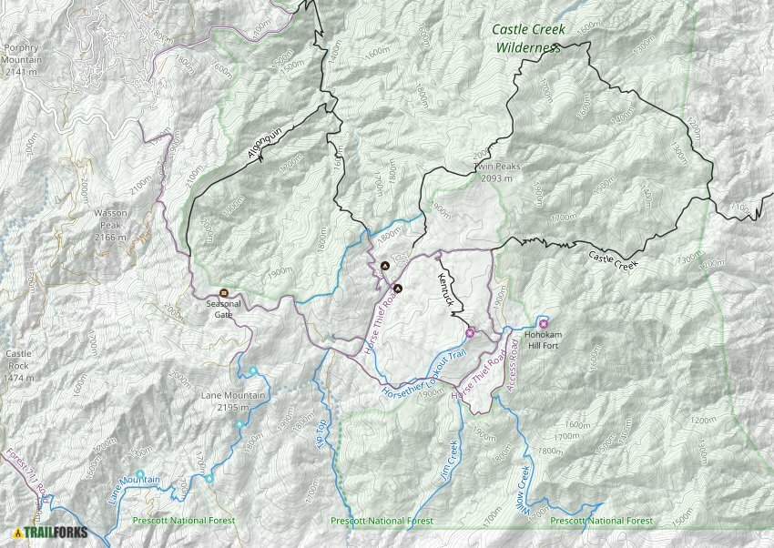 Crown King Arizona Hiking Trails Trailforks