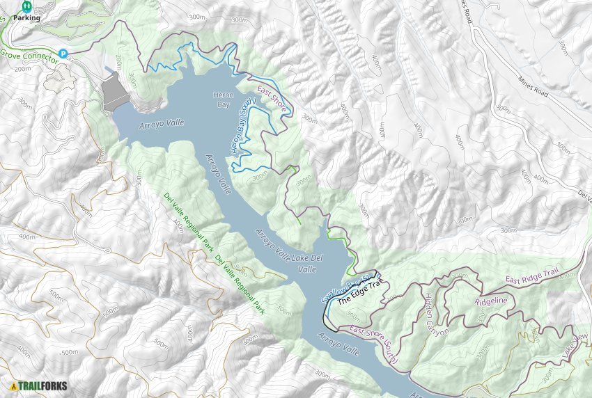 Del Valle Regional Park, Livermore Mountain Biking Trails Trailforks