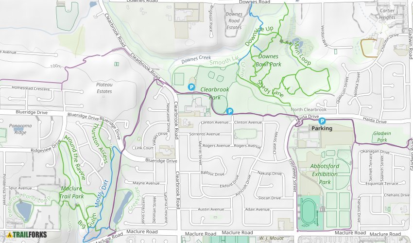 Downes Bowl / McLure Hillside, Abbotsford Mountain Biking Trails ...