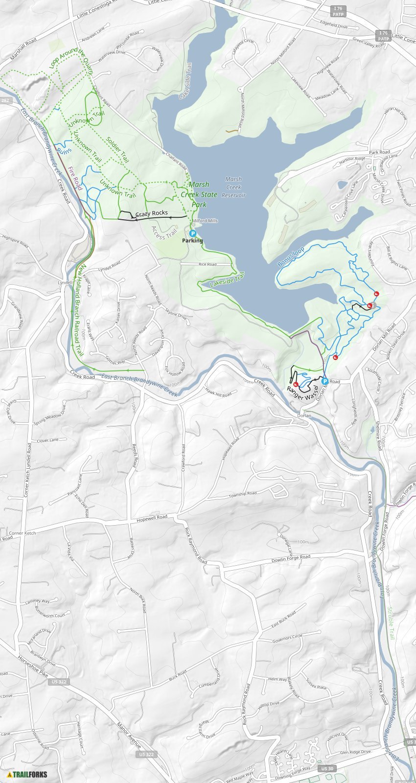 Downingtown Trail Map 