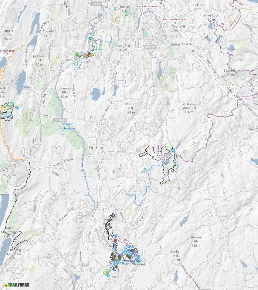 Durham, Connecticut Mountain Biking Trails Trailforks