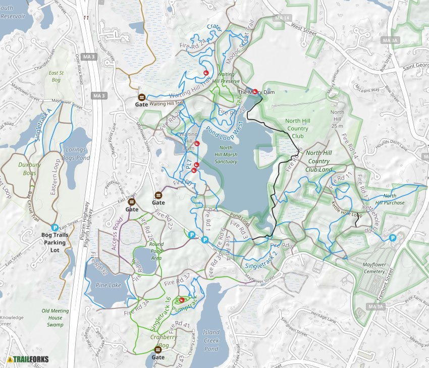 Duxbury Trail Network, Duxbury Mountain Biking Trails | Trailforks