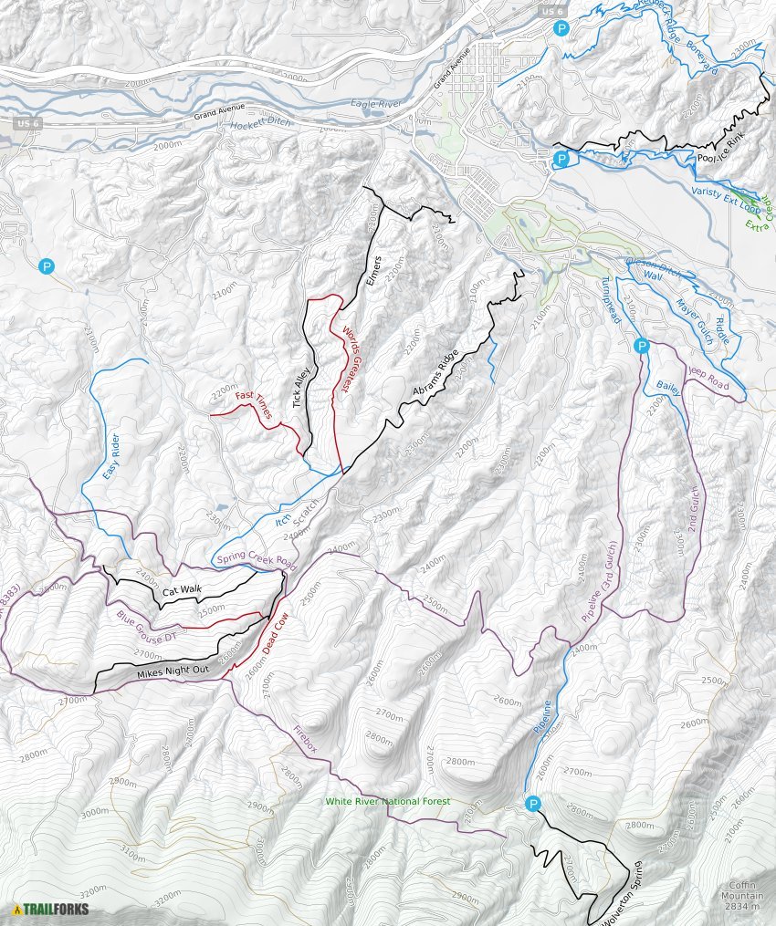 eagle bike trails