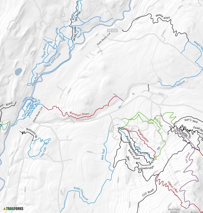 Burke Lake Trail Map