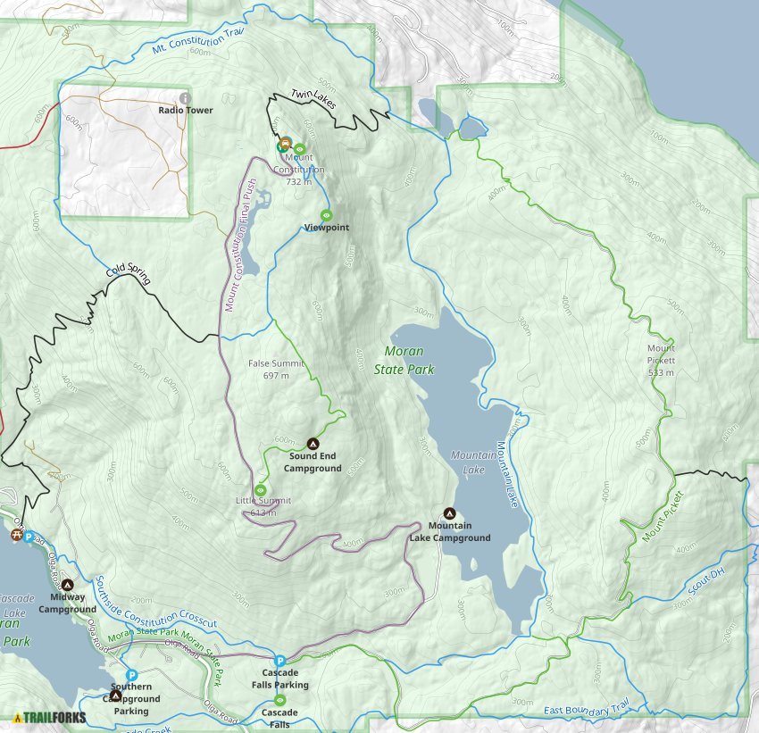 Eastsound Trail Map 