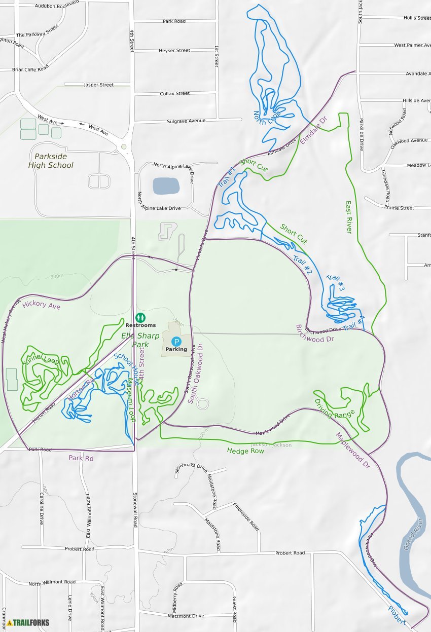 Ella Sharp Mountain Biking Trails | Trailforks