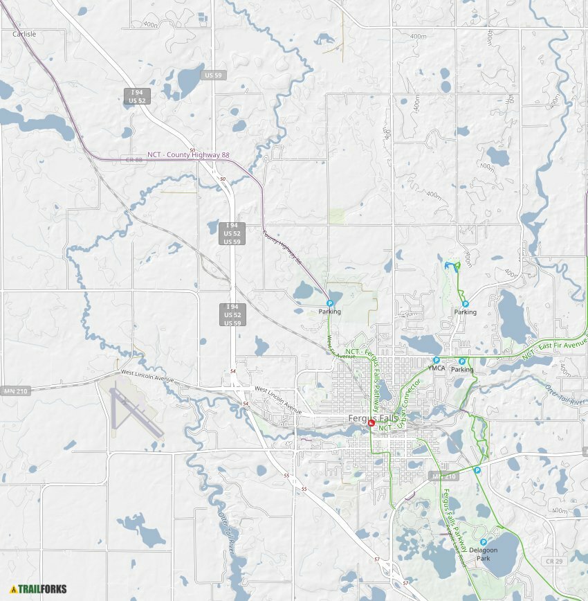 Fergus Falls, Minnesota Mountain Biking Trails Trailforks