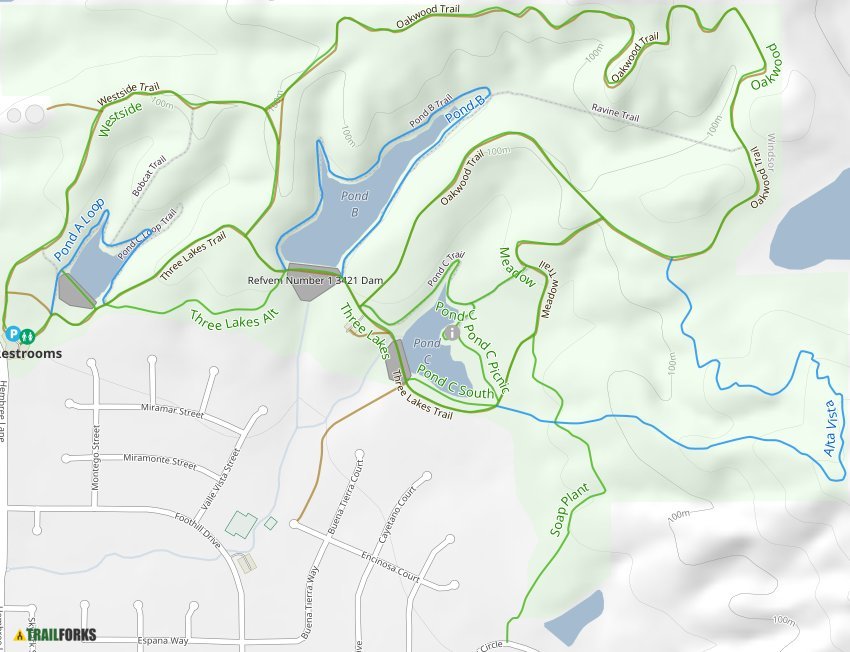 Foothill Regional Park, Windsor Mountain Biking Trails  Trailforks