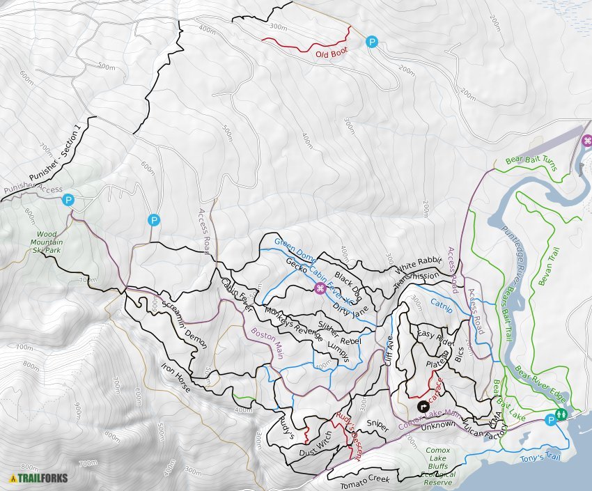 Forbidden Plateau Trail Map Forbidden Plateau Mountain Biking Trails | Trailforks