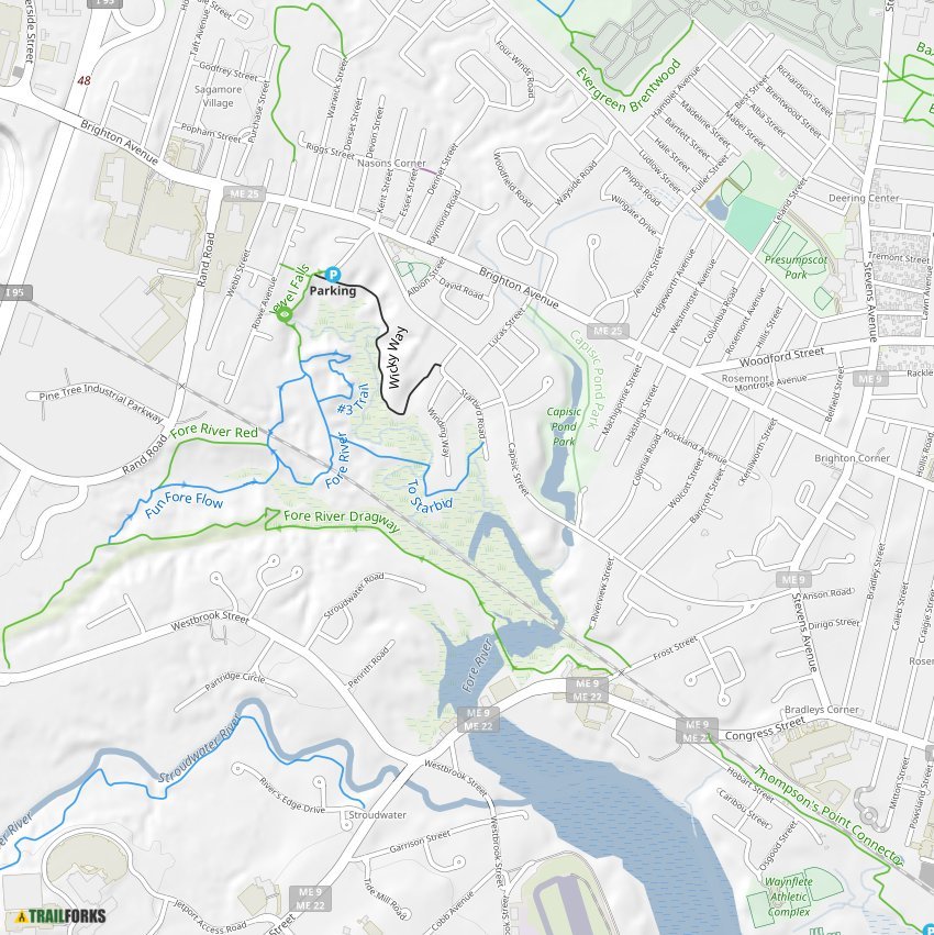 Fore River, Portland Mountain Biking Trails | Trailforks