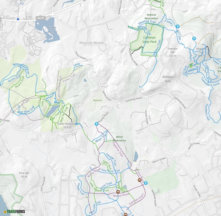 Framingham Massachusetts Mountain - Framingham Trail Map