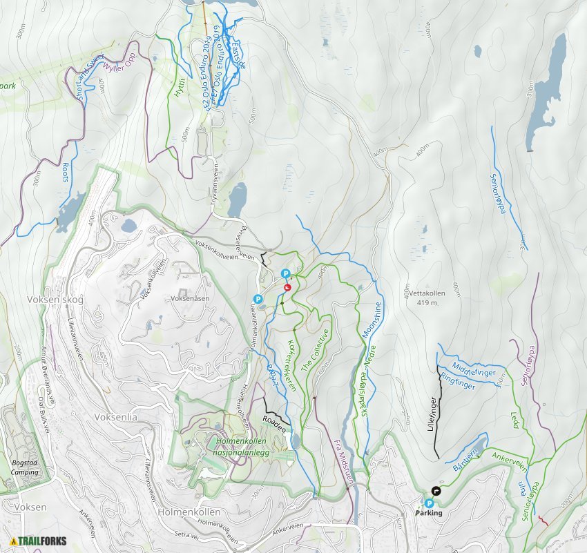 Frognerseteren, Oslo Mountain Biking Trails | Trailforks