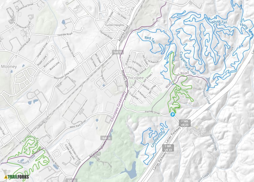 Gainesville, Mountain Biking Trails Trailforks