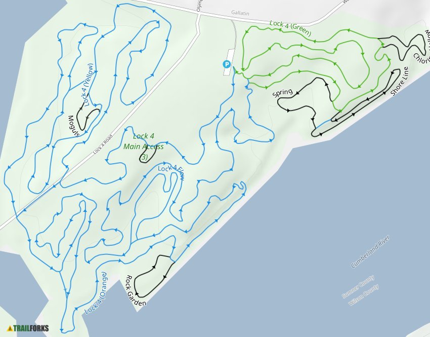 Gallatin National Forest Trail Map