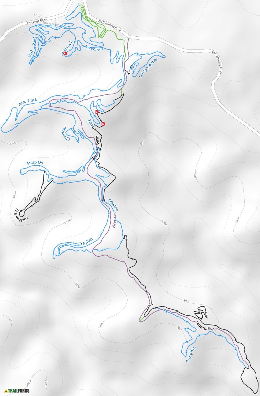 Glengarry, Australia Mountain Biking Trails Trailforks